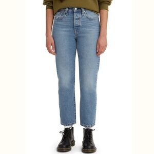 Levi's 501 Original Straight Leg Cropped Jeans Women 26 x 26 Button Fly